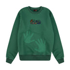 "super kid" crewneck green