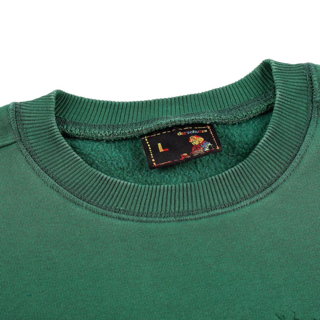 "super kid" crewneck green