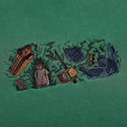 "super kid" crewneck green