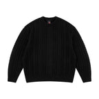 "Jazz" cable knit black