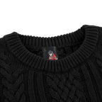 "Jazz" cable knit black