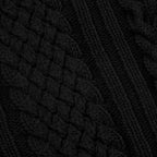 "Jazz" cable knit black