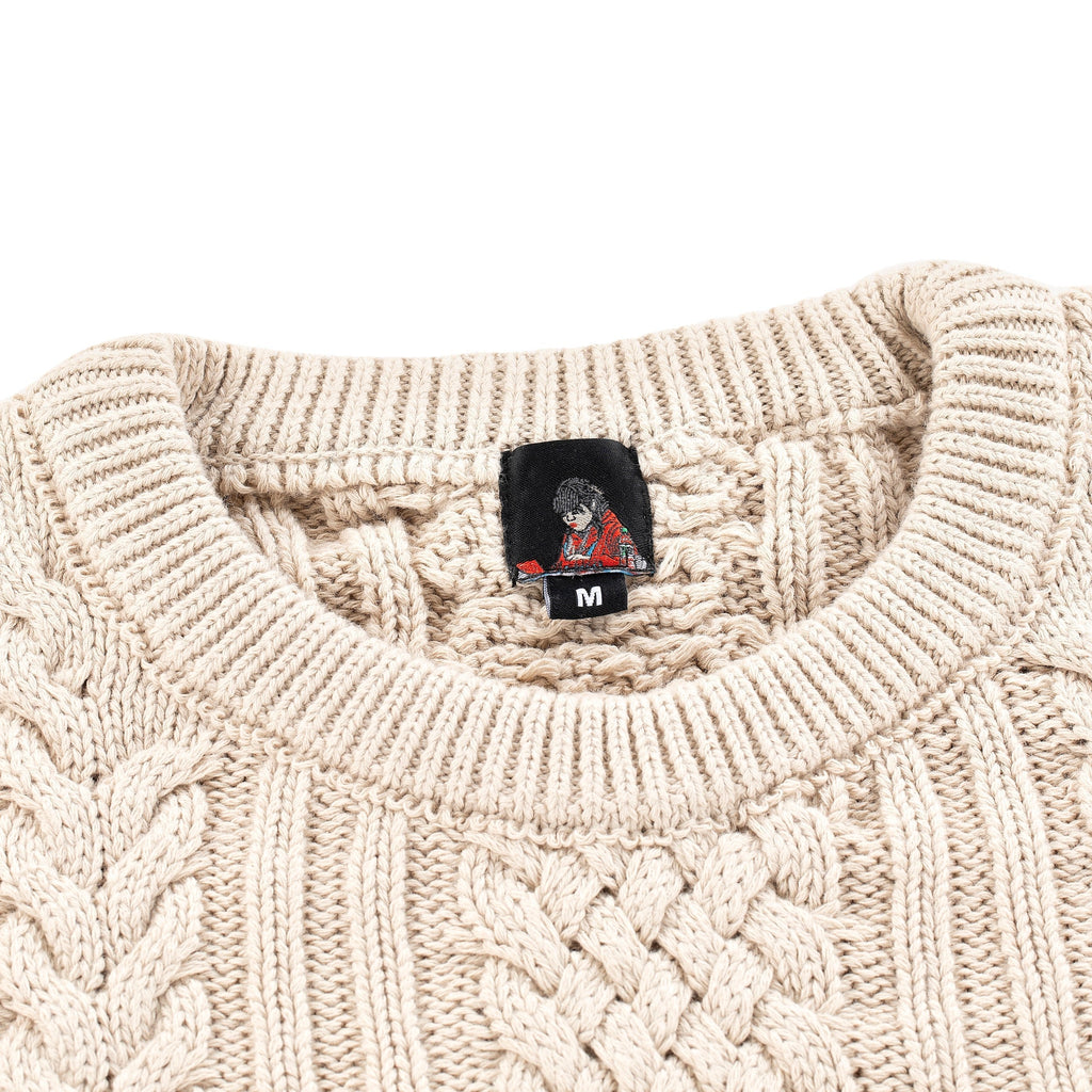 "Jazz" cable knit beige