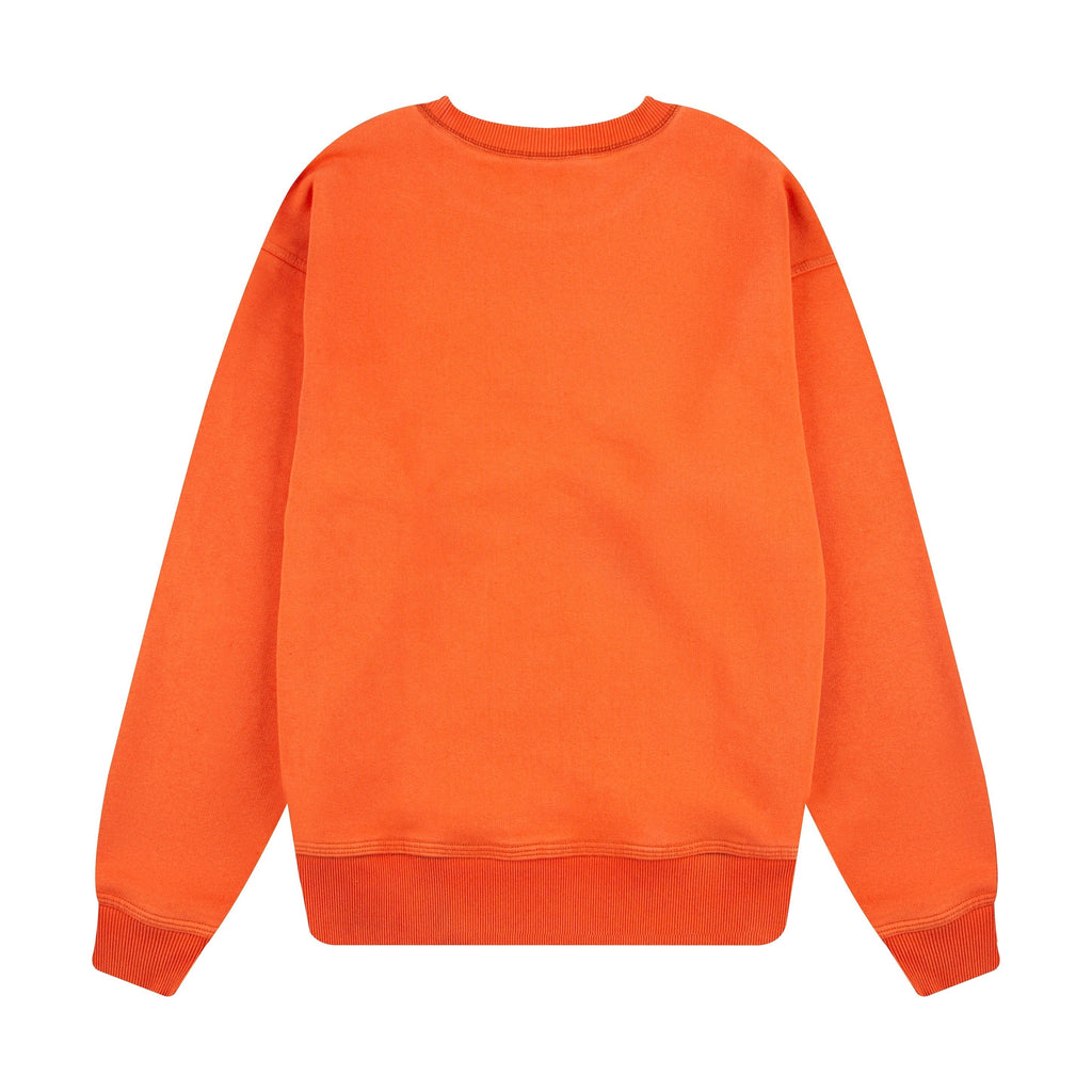 "super kid" crewneck orange