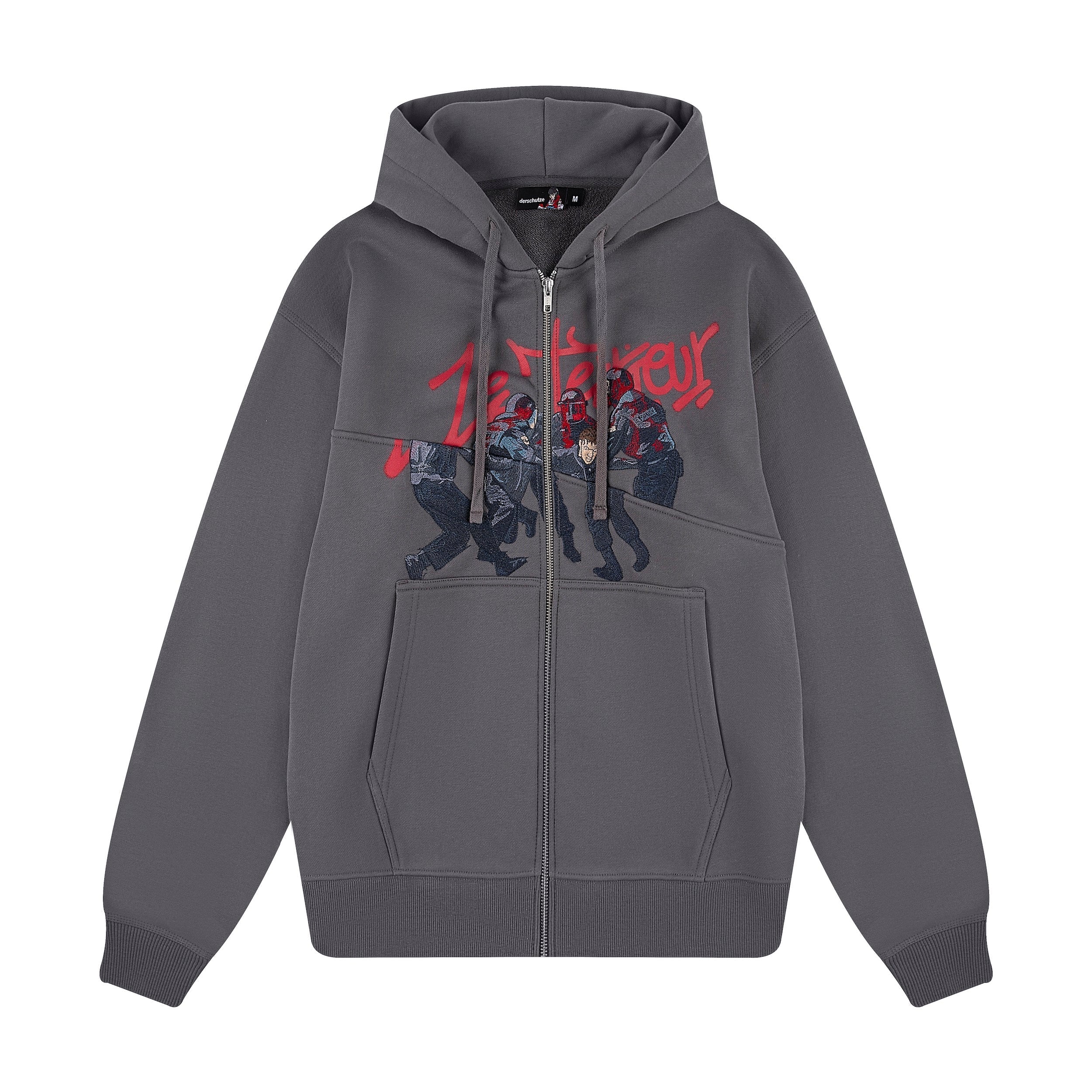 "riot" Zip Up grey