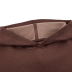 "awakening" knit Hoodie brown