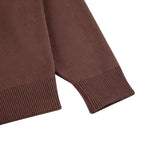 "awakening" knit Hoodie brown