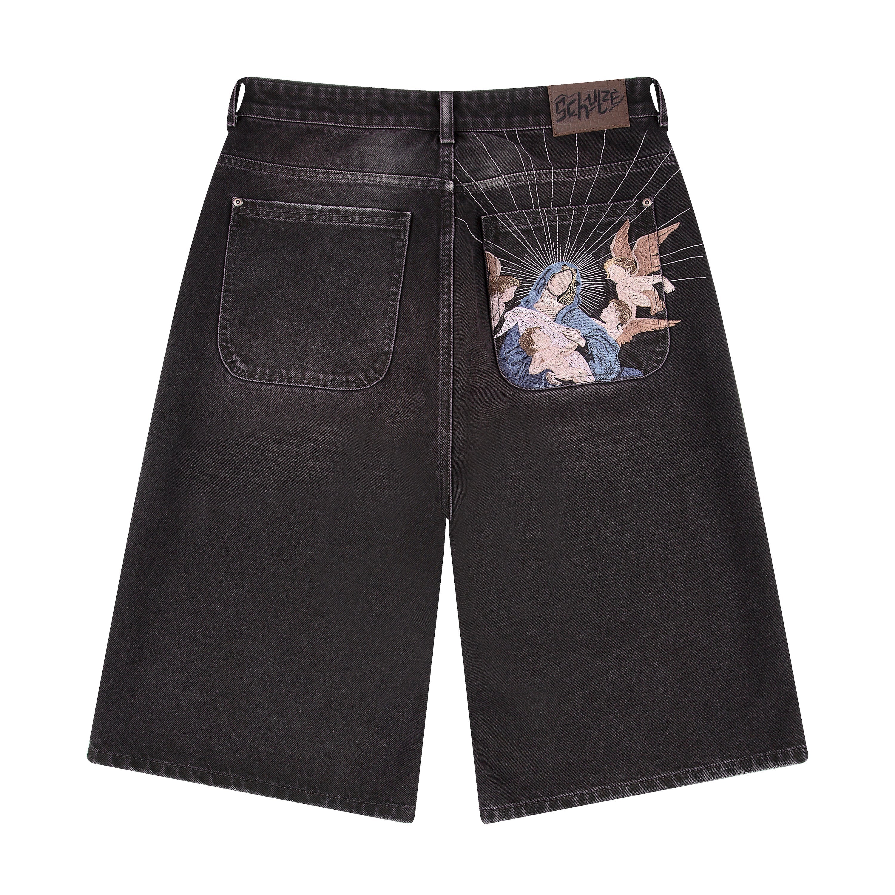 "awakening" Jorts purple tint