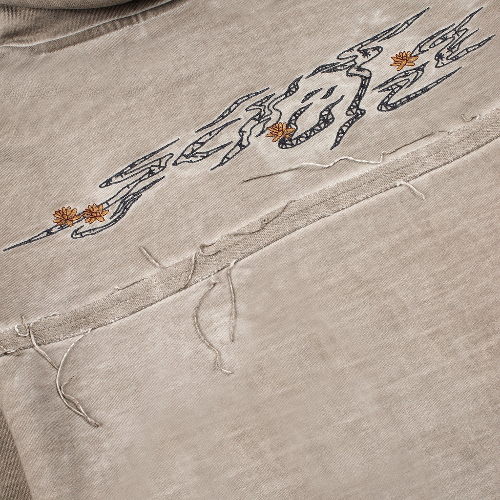 "sashiko v2" Hoodie light grey