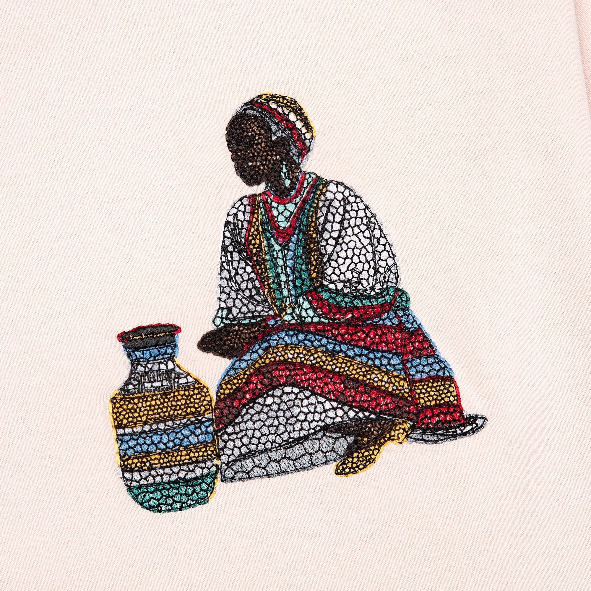 "mosaic" T Shirt powder pink