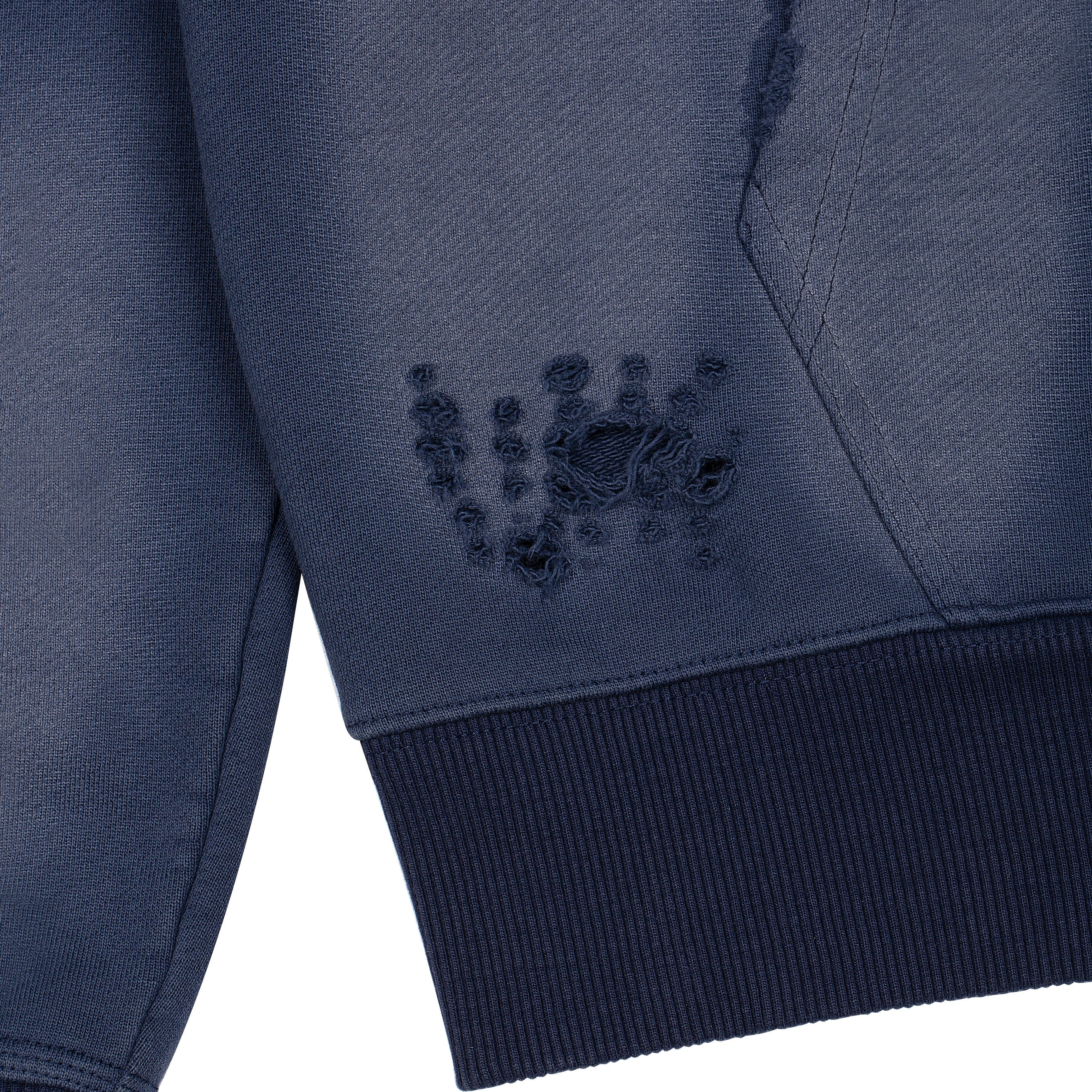 "mosaic" Zip Up Navy