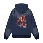 "mosaic" Zip Up Navy