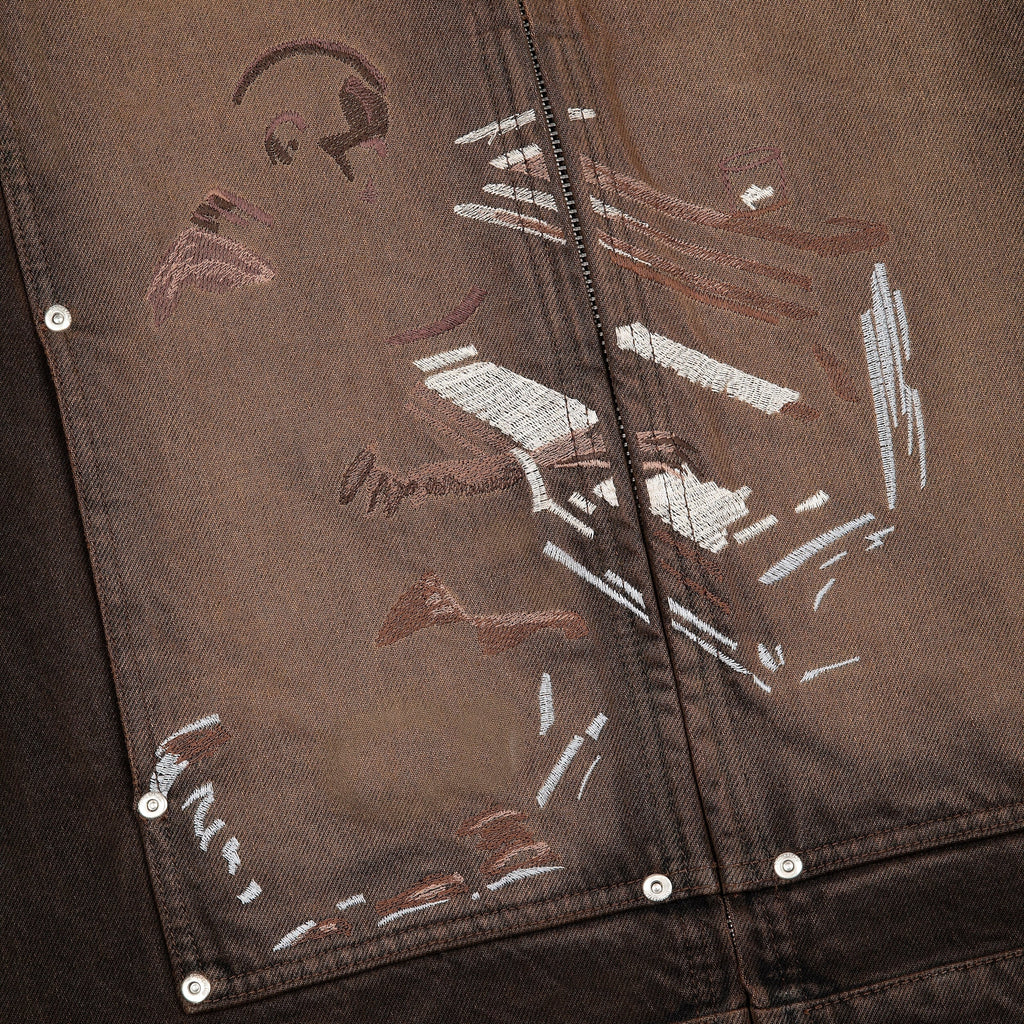 "jazz v2" denim Jacket brown