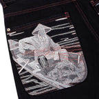 "lotus" Jorts black