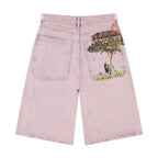 "lotus" Jorts faded rose