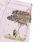 "lotus" Jorts faded rose