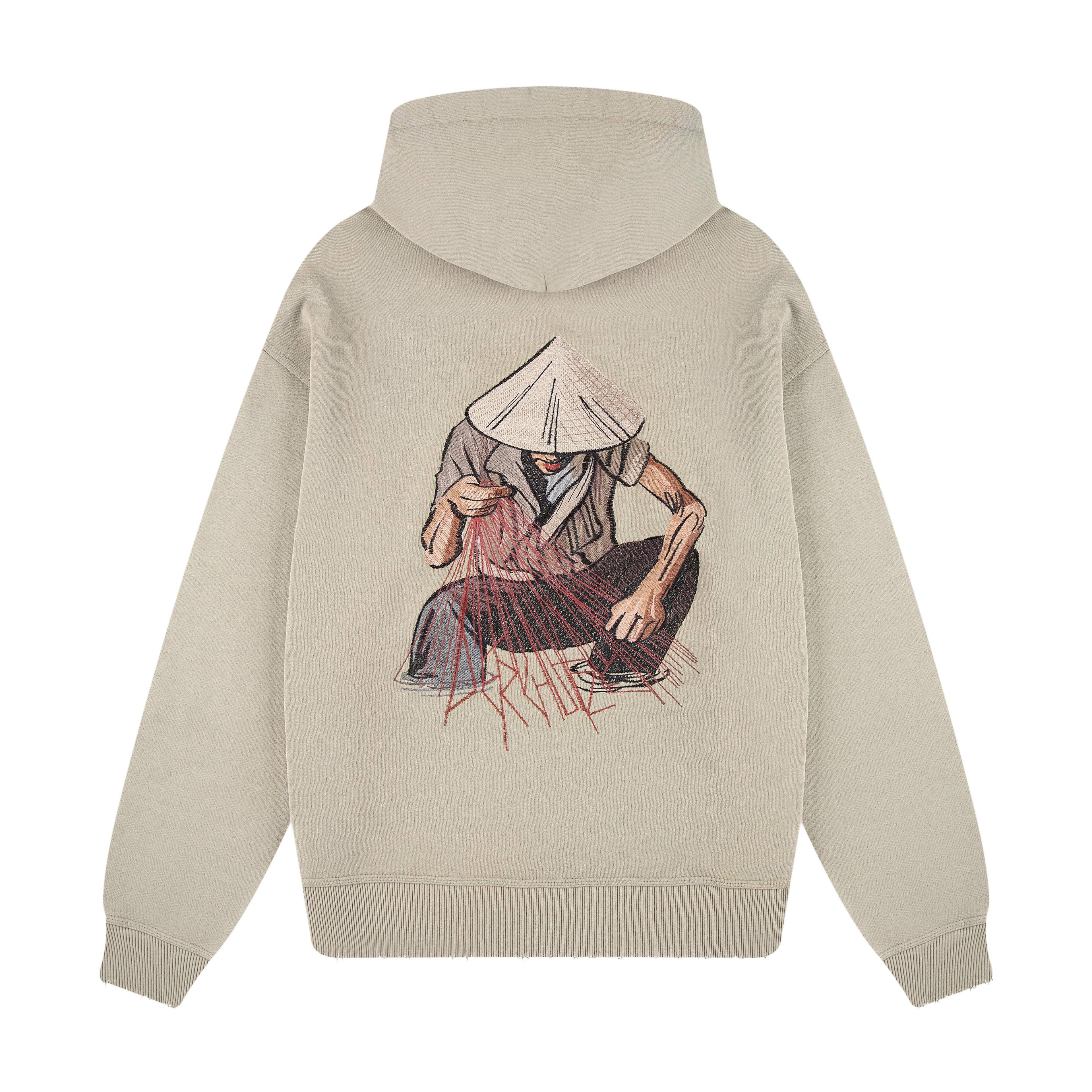 "lotus" Hoodie sage green