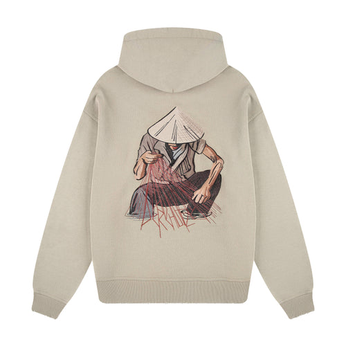 "lotus" Hoodie sage green