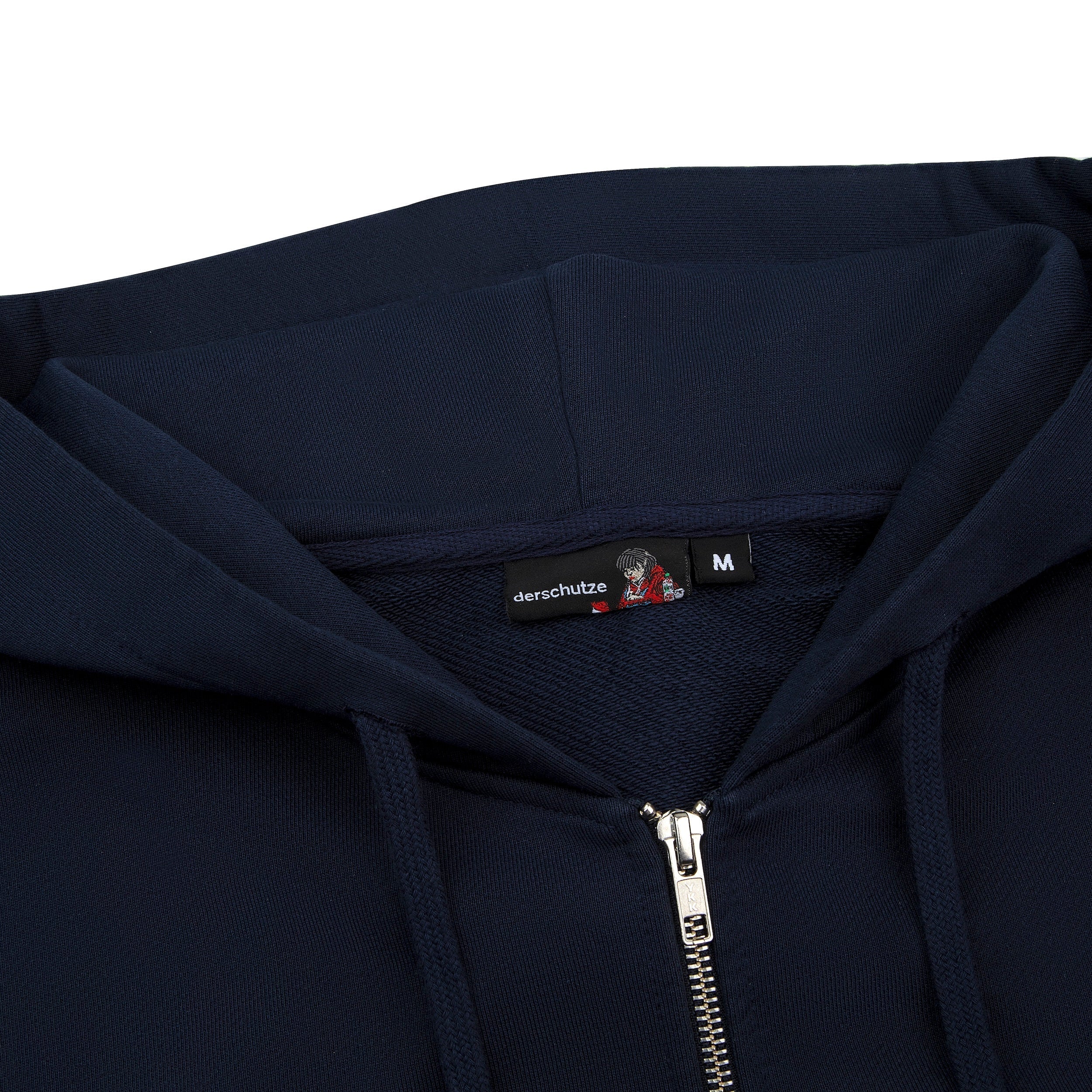 "sashiko" Zip Up navy