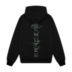 "sashiko" Hoodie black