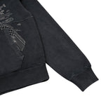 "sashiko" Hoodie anthracite