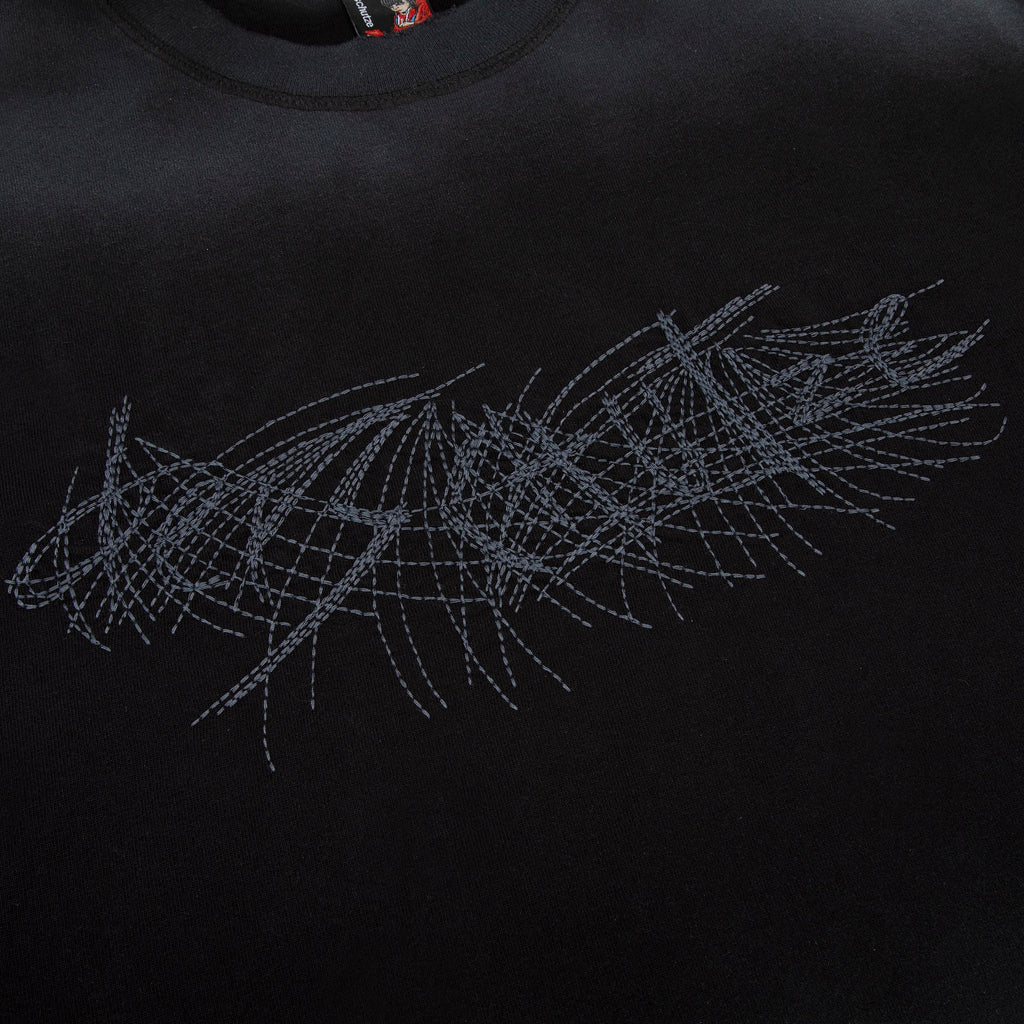 "sashiko" T Shirt black