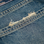 "lotus" Jorts indigo