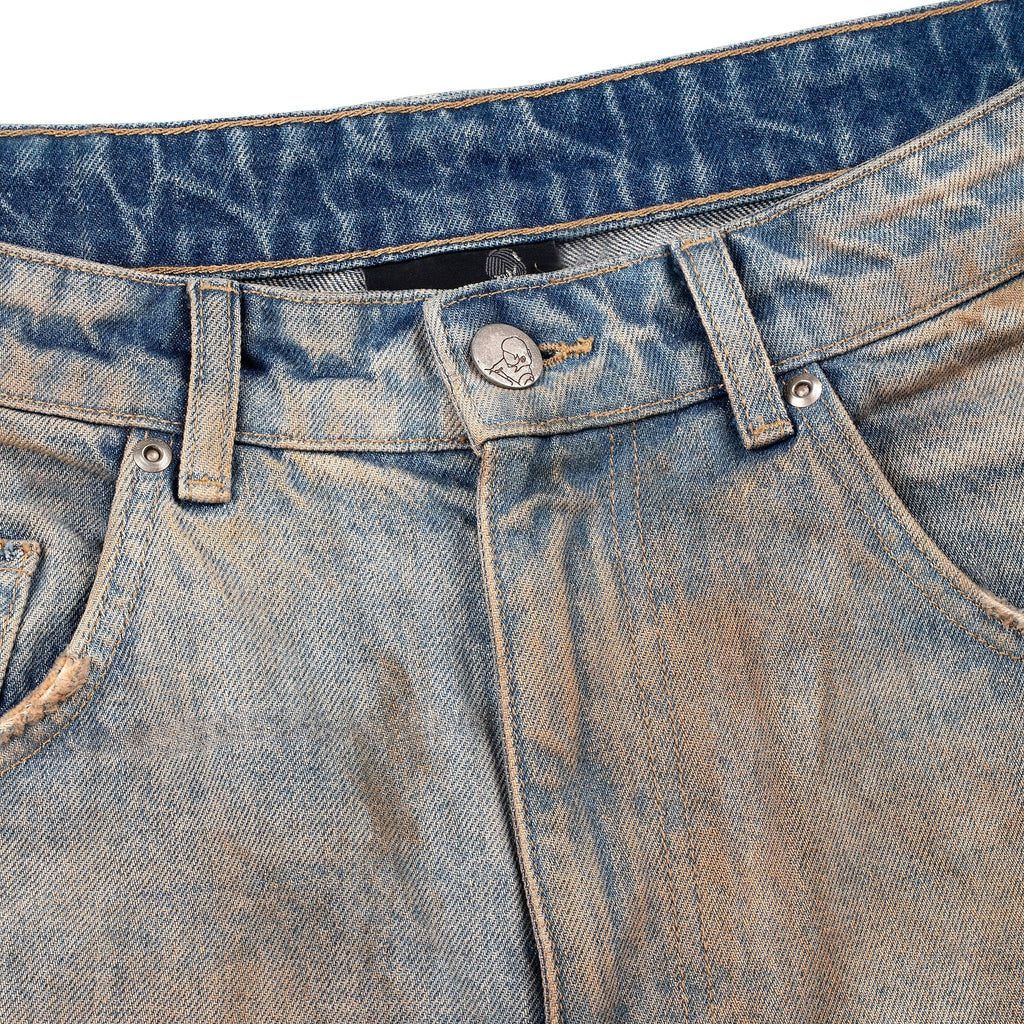 "lotus" Jorts mud wash