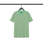 CHH Chrome Heart T Shirts Poison Home Stripe Jacquard Embroidery Short Sleeve Couple T-Shirt