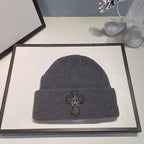 Chrome Heart Beanie Vintage Cross Wool Knitted Hat
