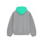 SS24 Hoodie Dark Heather Oatmeal/Mint Leaf