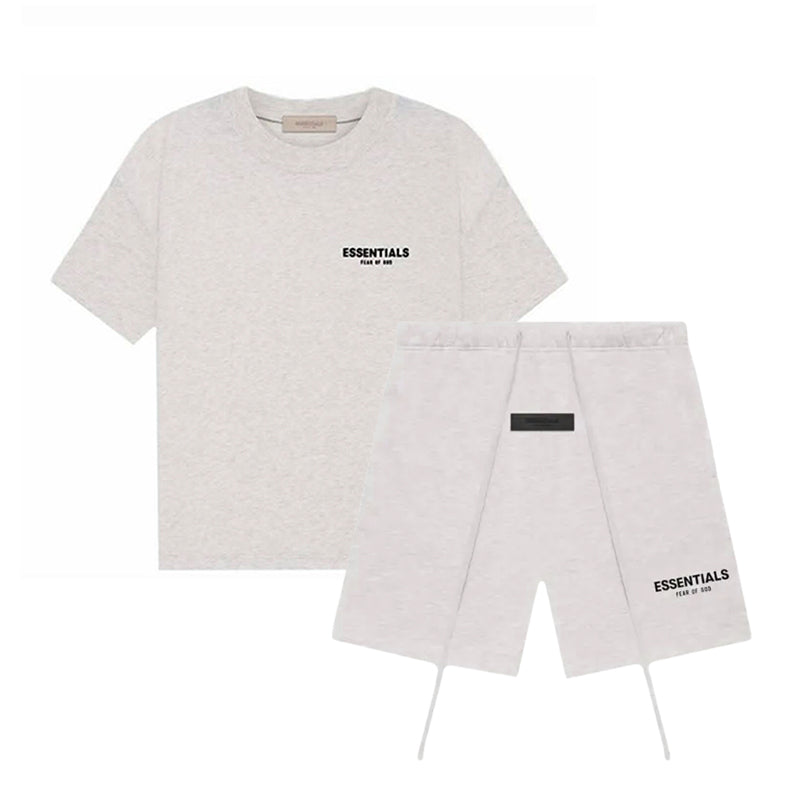 SS22 T-Shirt / Shorts / Set - Light Heather Oatmeal