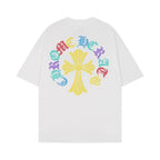 CHH Chrome Heart T Shirts Cross Print Short Sleeve T-Shirt Loose
