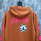 Chrome Heart Hoodie Chrome Hearts Autumn/Winter Croix blue matty graffiti embroidered sweater