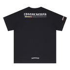 CHH Chrome Heart T Shirts Croix letter print Sanskrit loose casual short sleeves