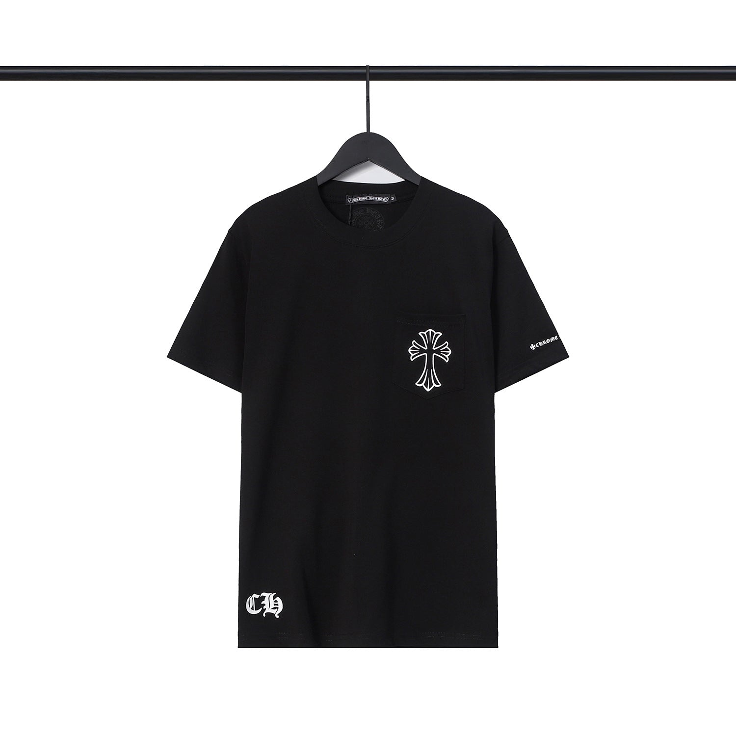 CHH Chrome Heart T Shirts Sanskrit Color Printing Loose Casual Crew Neck Short Sleeve T-Shirt