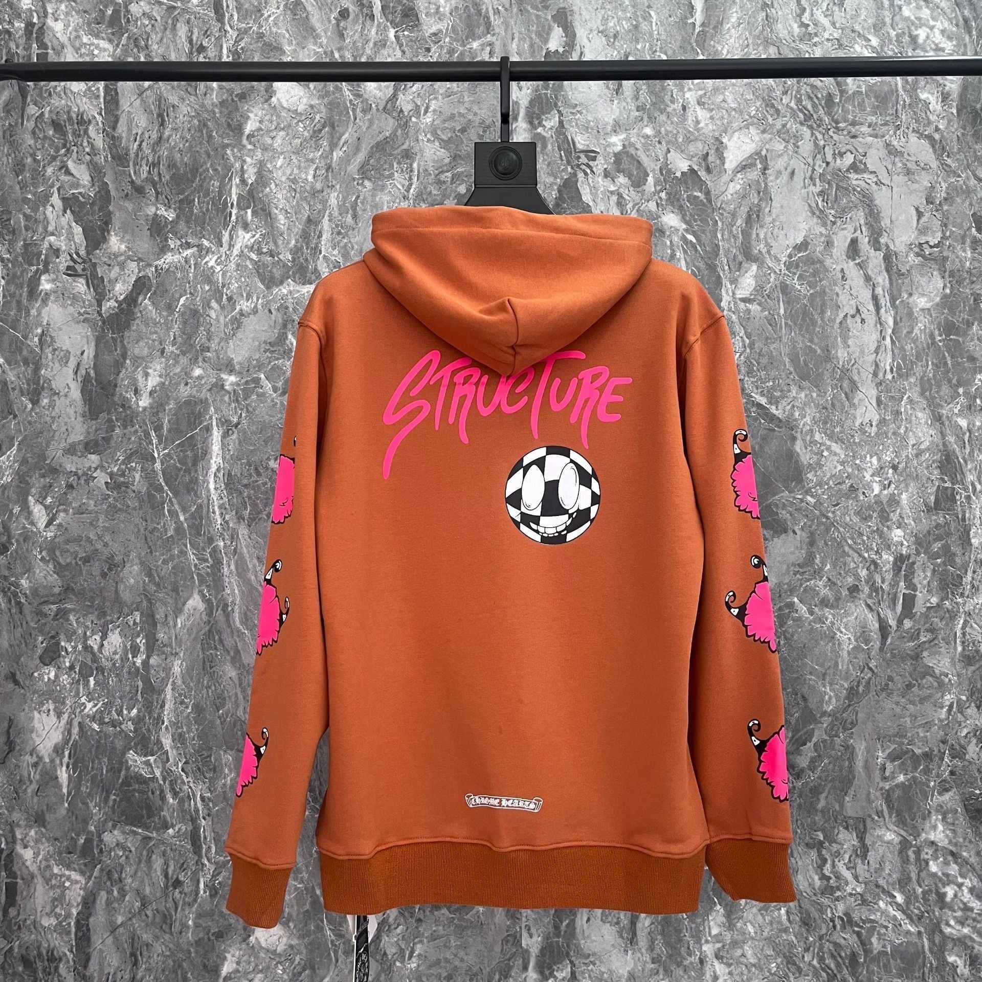 Chrome Heart Hoodie Chrome Hearts Autumn/Winter Croix blue matty graffiti embroidered sweater