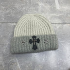 Chrome Heart Beanie Cross Knitted Hat Warm Couple Cold Hat Windproof Ear Protectors