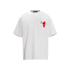 CHH Chrome Heart T Shirts Sanskrit Rainbow Cross Foam Short Sleeve T-Shirt