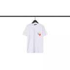 CHH Chrome Heart T Shirts Croix Cross Color Leather Printed Short Sleeve T-Shirt