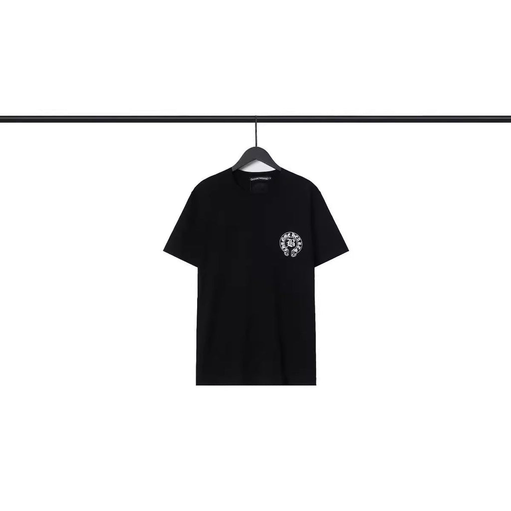 CHH Chrome Heart T Shirts Sanskrit Cross Print Loose Short Sleeve T-Shirt