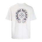 CHH Chrome Heart T Shirts Summer Horseshoe Print Short Sleeve T-Shirt