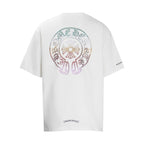 CHH Chrome Heart T Shirts Horseshoe Sanskrit Cross Color Hot Diamond Short Sleeve T-Shirt