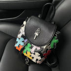 Chrome Heart Leather Bag Cowhide Ladies Backpack Mini Backpack