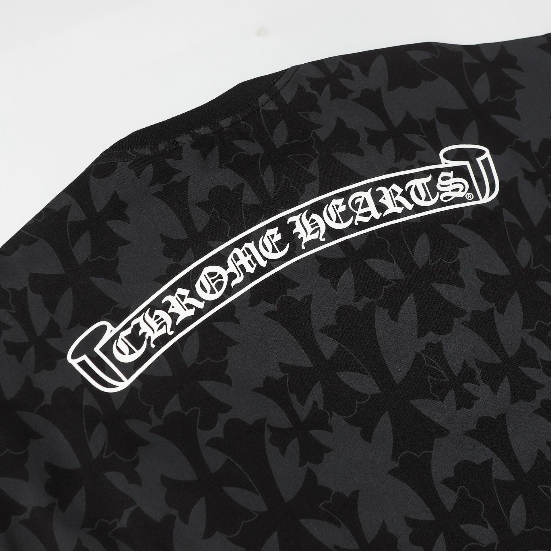 CHH Chrome Heart T Shirts Sanskrit logo embroidery fashion versatile loose T-shirt