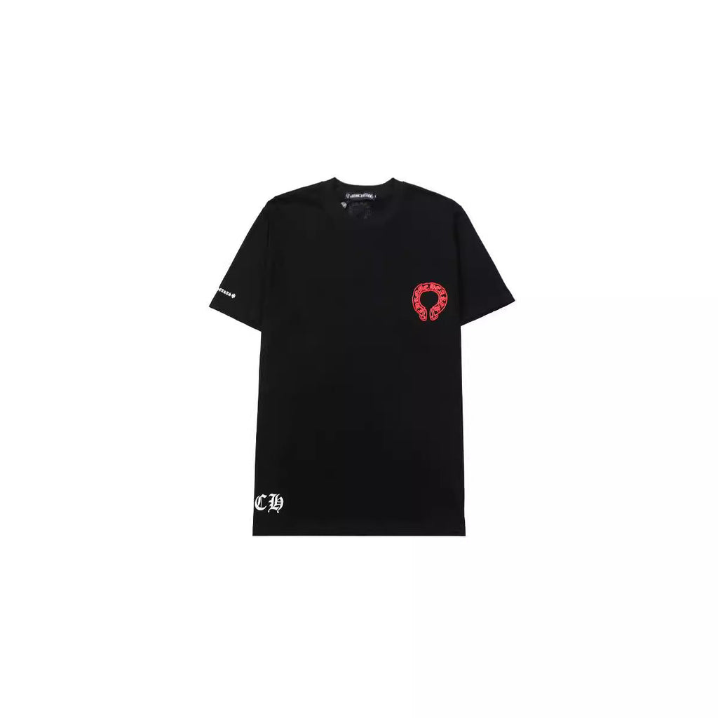 CHH Chrome Heart T Shirts Horseshoe Stacked Cross Short Sleeve T-Shirt