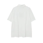 CHH Chrome Heart T Shirts Sanskrit horseshoe print polo shirt short sleeve