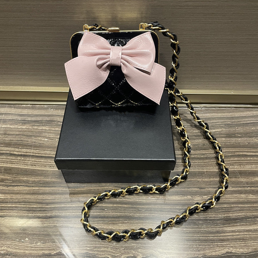 Chrome Heart Leather Bag Chain Crossbody