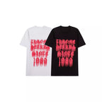 CHH Chrome Heart T Shirts Crowe Sanskrit Rainbow Smiley Flower Horseshoe Print T-Shirt Short Sleeve