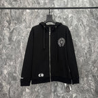 Chrome Heart Hoodie Chrome Hearts Embroidered hooded sweater hoodie